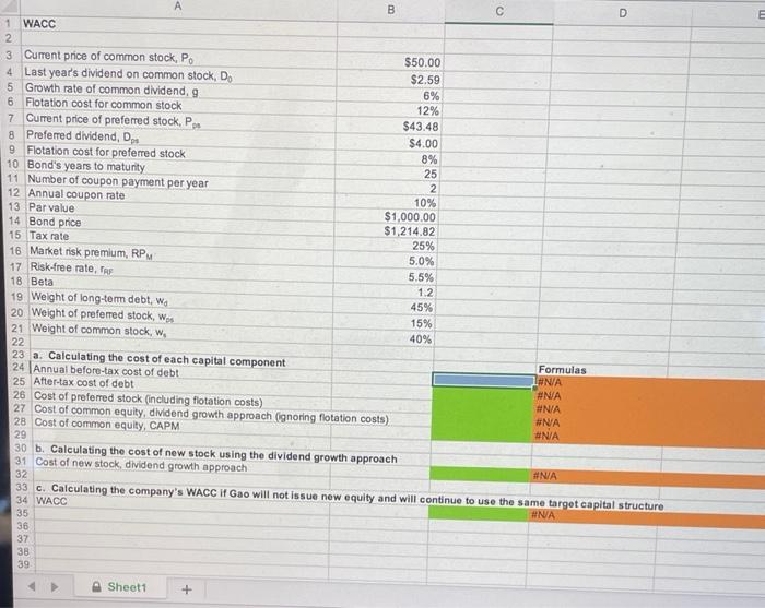 with the partial model in the file Ch11 P18 Build a Model.xisx.