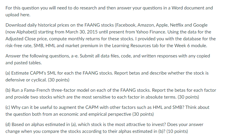 For this question you will need to do research and then