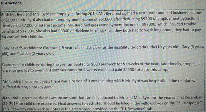  Instructions: Both Mr. Byrd and Mrs. Byrd are employed. During 2019,
