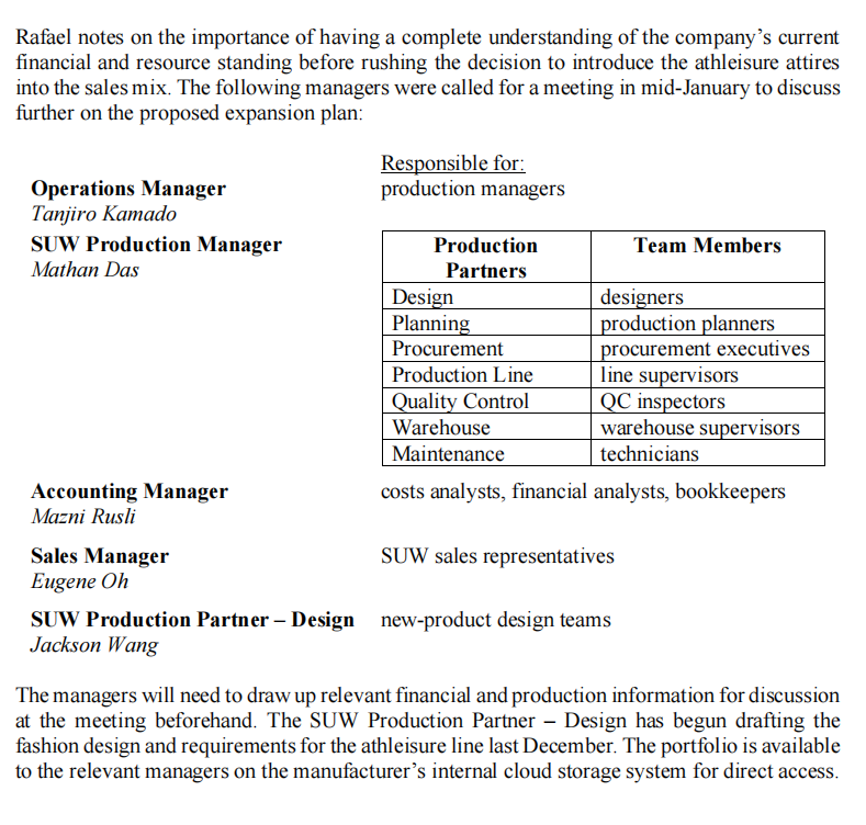 relatively new sportswear manufacturing company located in PJ Industrial Park. The manufacturer