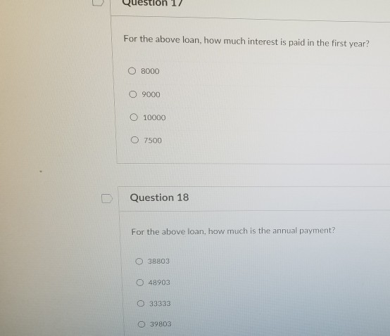 n the following Prepare an amortization schedule for a three-year loan of