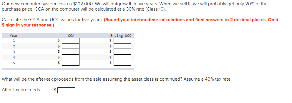  *Please provide an explanation/show work* Our new computer system cost us