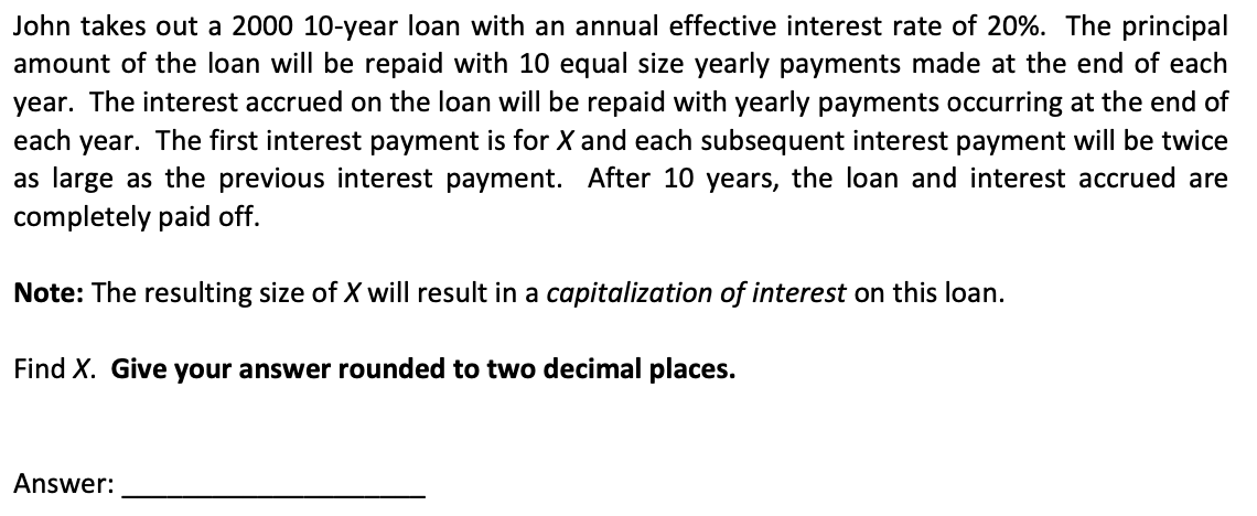 This is all the information provided. Please hand-write solution. Thank you! John