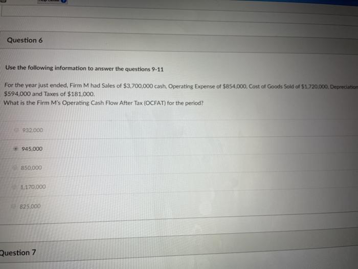 the following information to answer the next question: Purchase of New Fixed