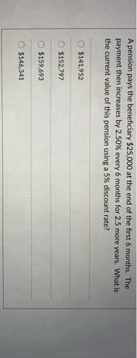 Value: Annuity Payments $500 Interest Rates-2.50% Years = 5 Compound Periods =