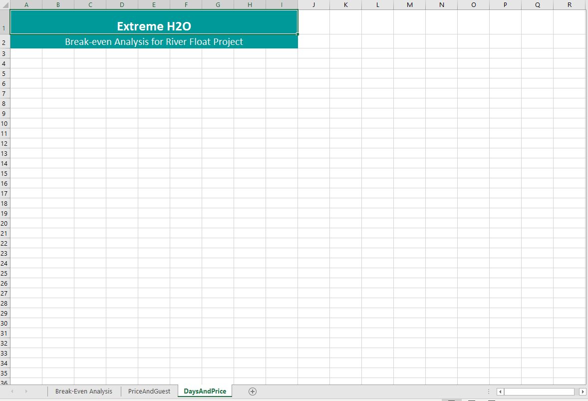 of the business. Fill in the Expenses, Revenue, and Net Income columns