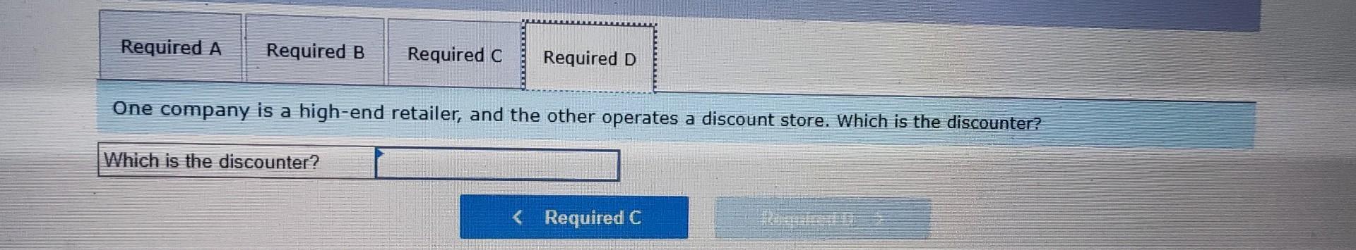 One company is a high-end retailer, and the other operates a discount