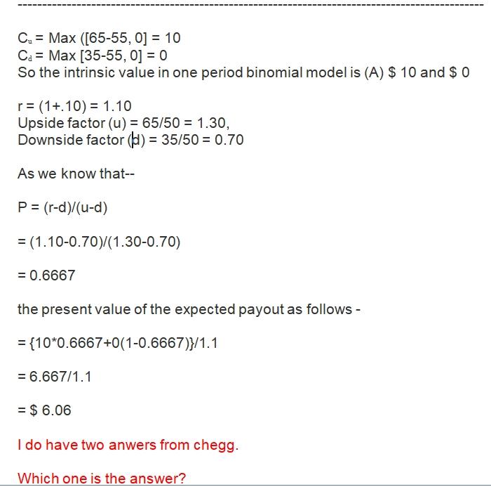 2. how to calculate? excel? Cu = Max ([65-55, 0] = 10