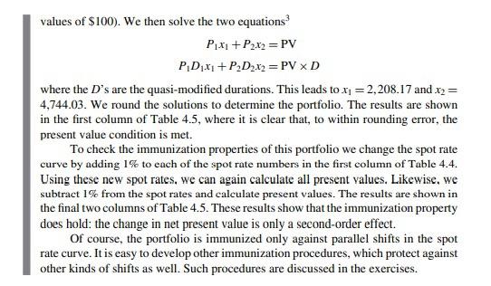 to find a portfolio, consisting of the two bonds described in that