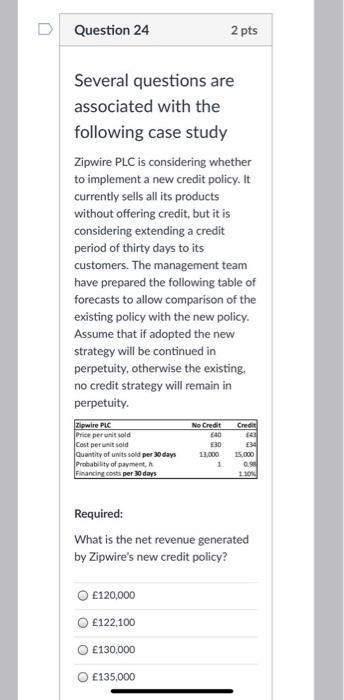 are associated with the following case study Zipwire PLC is considering whether