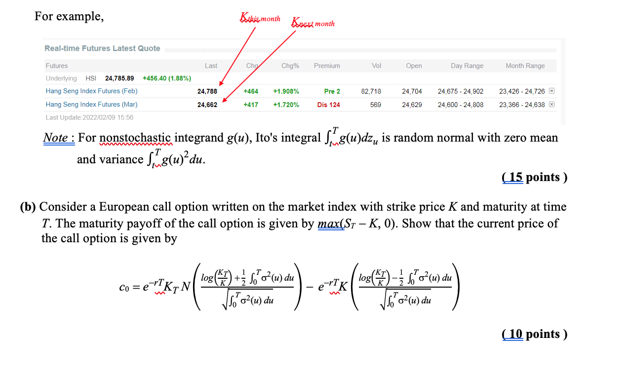 Please do (b) with detailed steps For example, Kihis, month Knext month