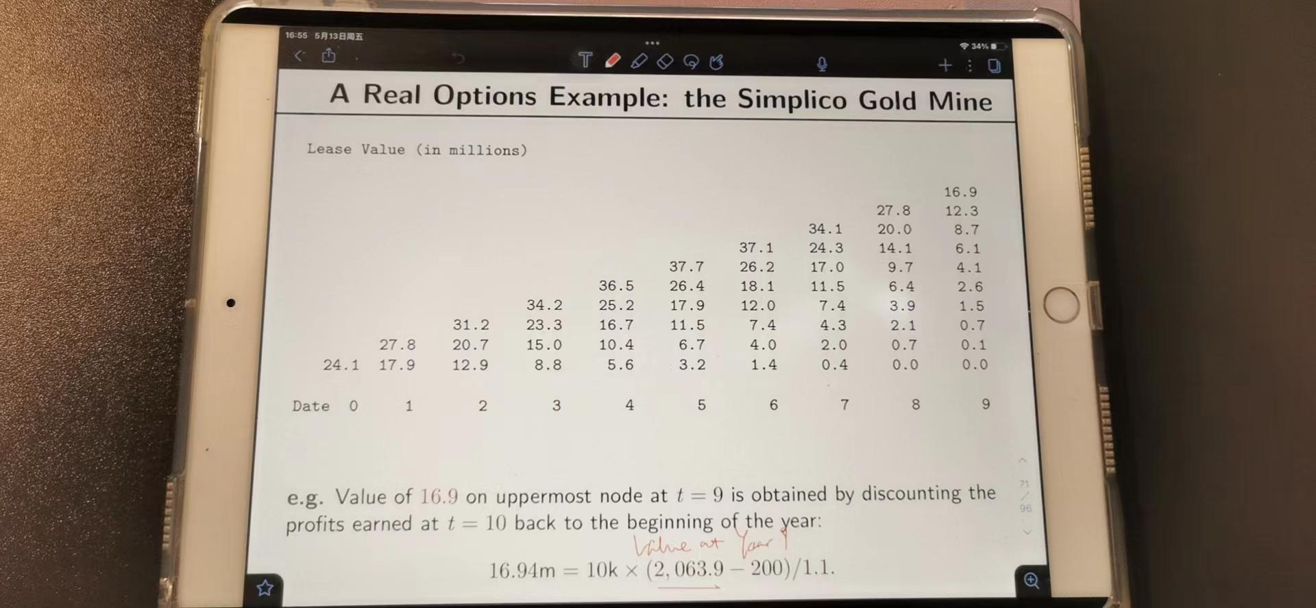 Returning to the Simplico gold mine example, we saw in the Introduction