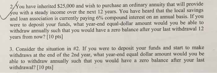  I understand how to do number 2, the answer is $2981.93.