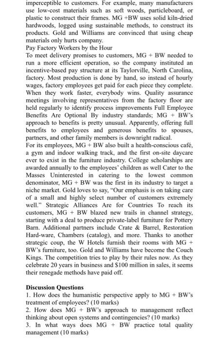 of MG +BW, have had the mantra "Break the rules whenever possible!"