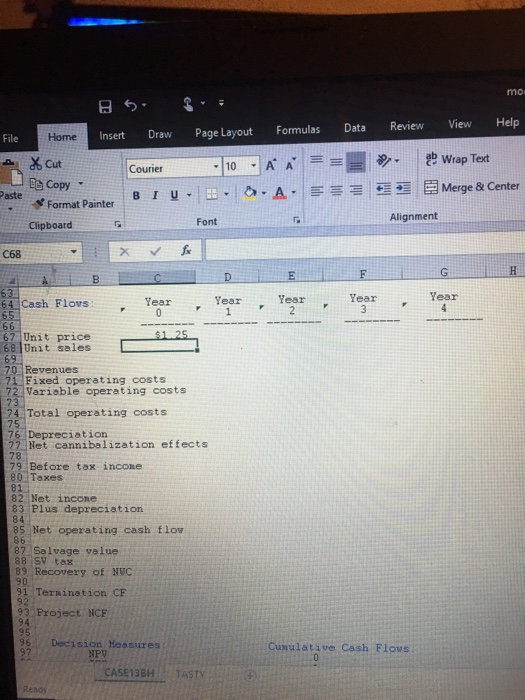 Insert Draw Page Layout Formulas Data Review View Help Home s Cut