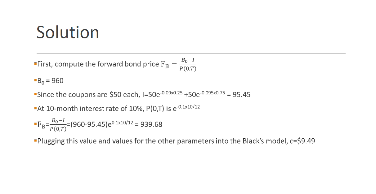 There was a 10-month gap between the valuation date and the maturity