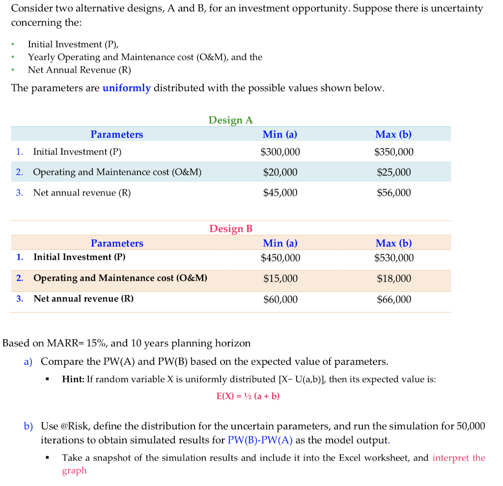 Show formulas used in Excel for better understanding .. Consider two