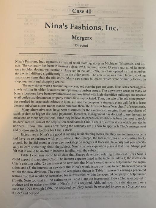  questions 1, 2, and 3 please BA Case 40 DODO Nina's