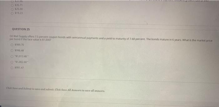 dividends of $1.20 per share in Year 1 and 51.35 per share