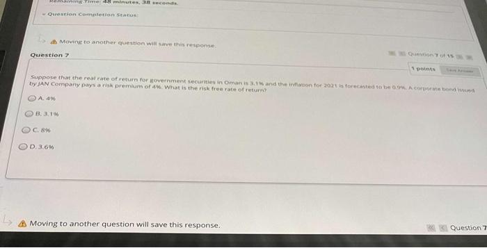 rate will cause the price of a bond to A. Decrease B.
