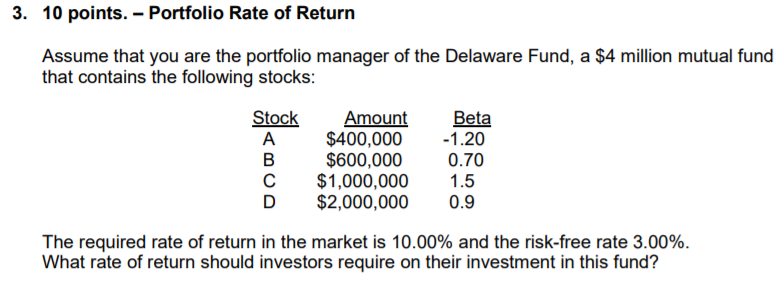 Please use Excel to solve this question with steps. Thanks. 3. 10