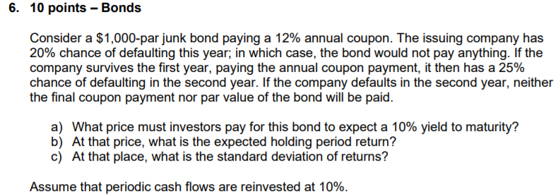 Please use Excel to solve this question with steps. Thanks. 6. 10
