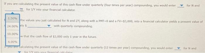 6.00% If you are calculating the present value of this cash flow