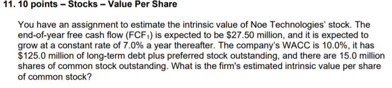 Please use Excel to solve this question with steps. Thanks. 11. 10