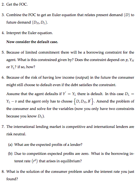 small open economy with a representative consumer. The economy is endowed with