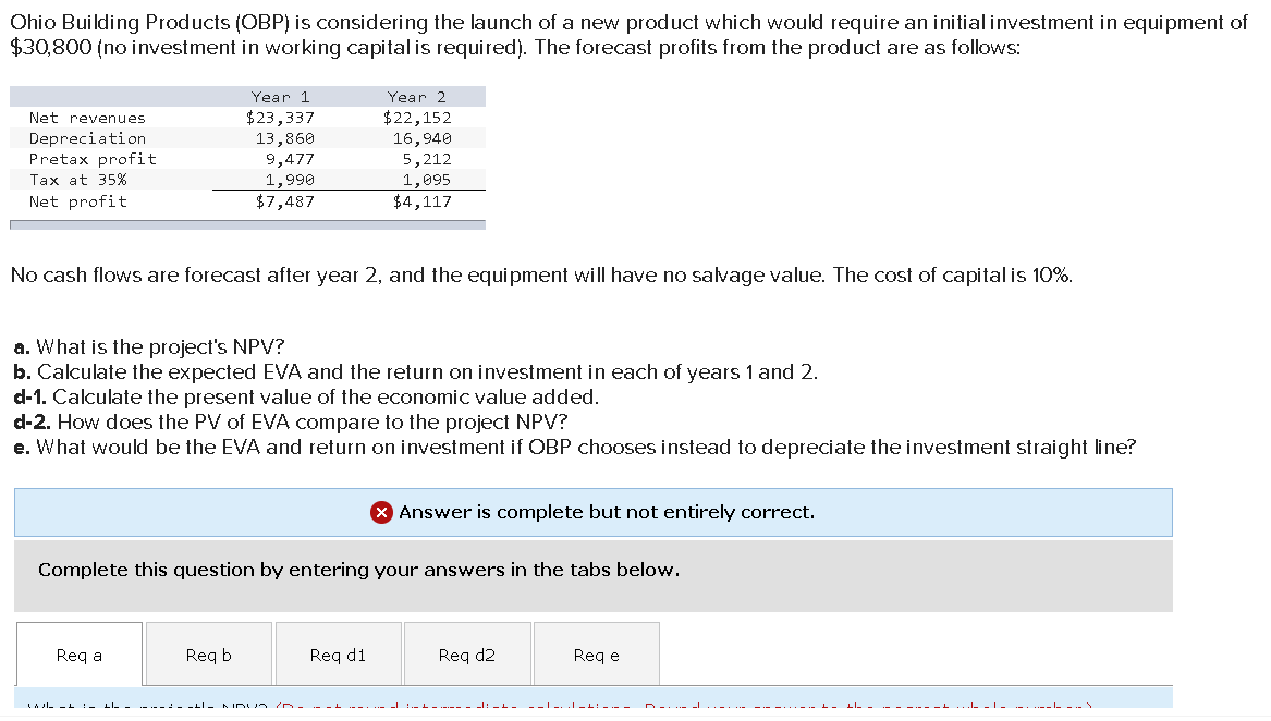 I need answers B, D-1, and E please. Needless to say this