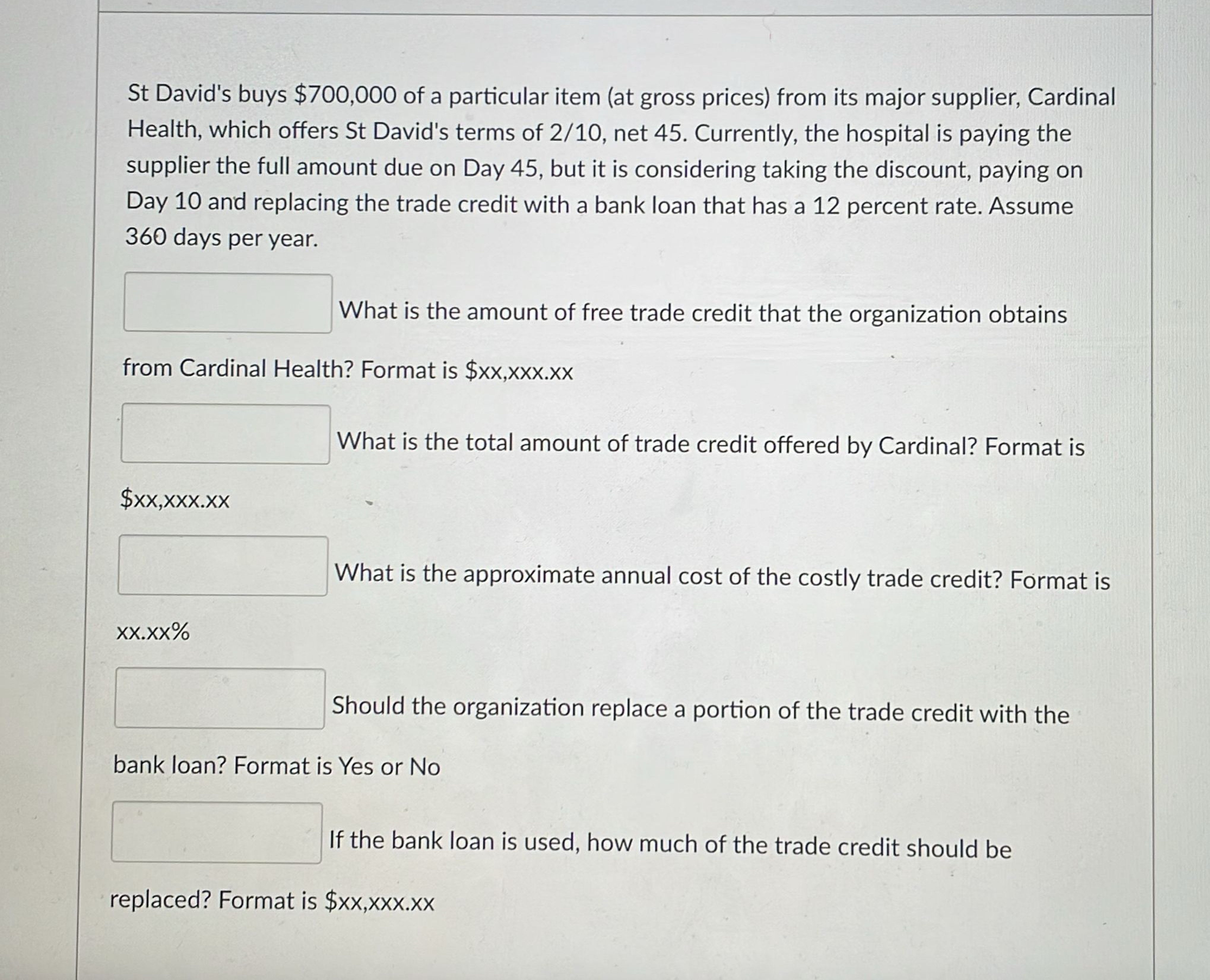  Please work on this and show all steps 