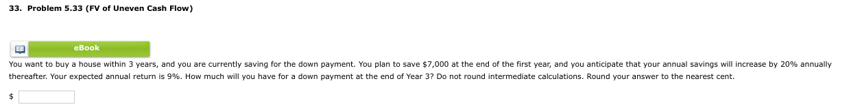 Do not round intermediate calculations. Round your answer to the nearest cent.