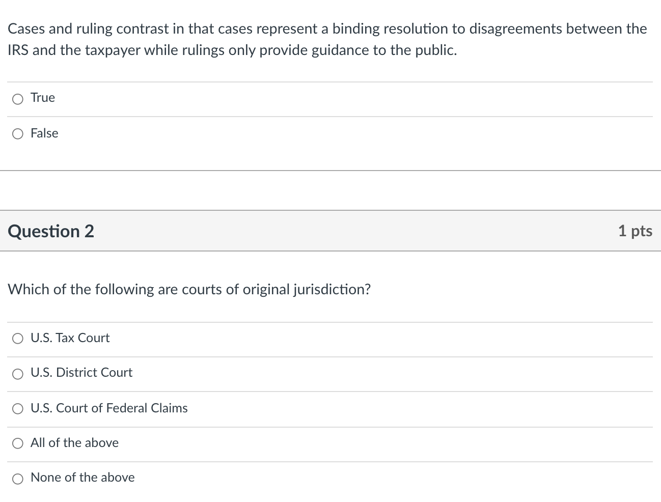  Cases and ruling contrast in that cases represent a binding resolution