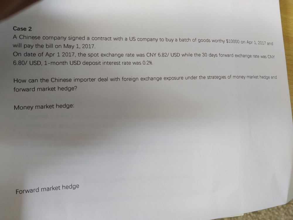  Case 2 A Chinese company signed a contract with a US