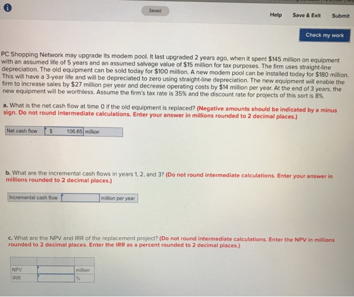  Saved Help Save & Exit Submit Check my work PC Shopping