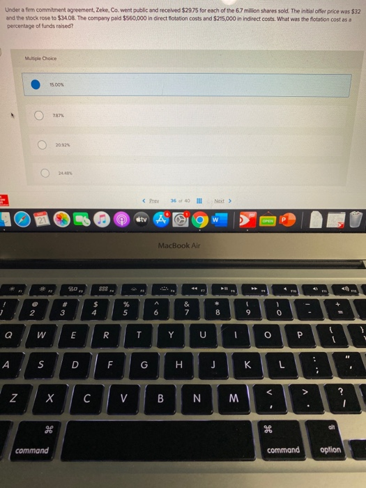  is this correct? Under a firm commitment agreement, Zeke, Co. went