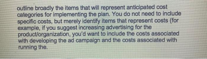  i need help on this small assignment. this is marketing question,