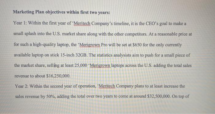 and i am writing a market plan over a made up laptop