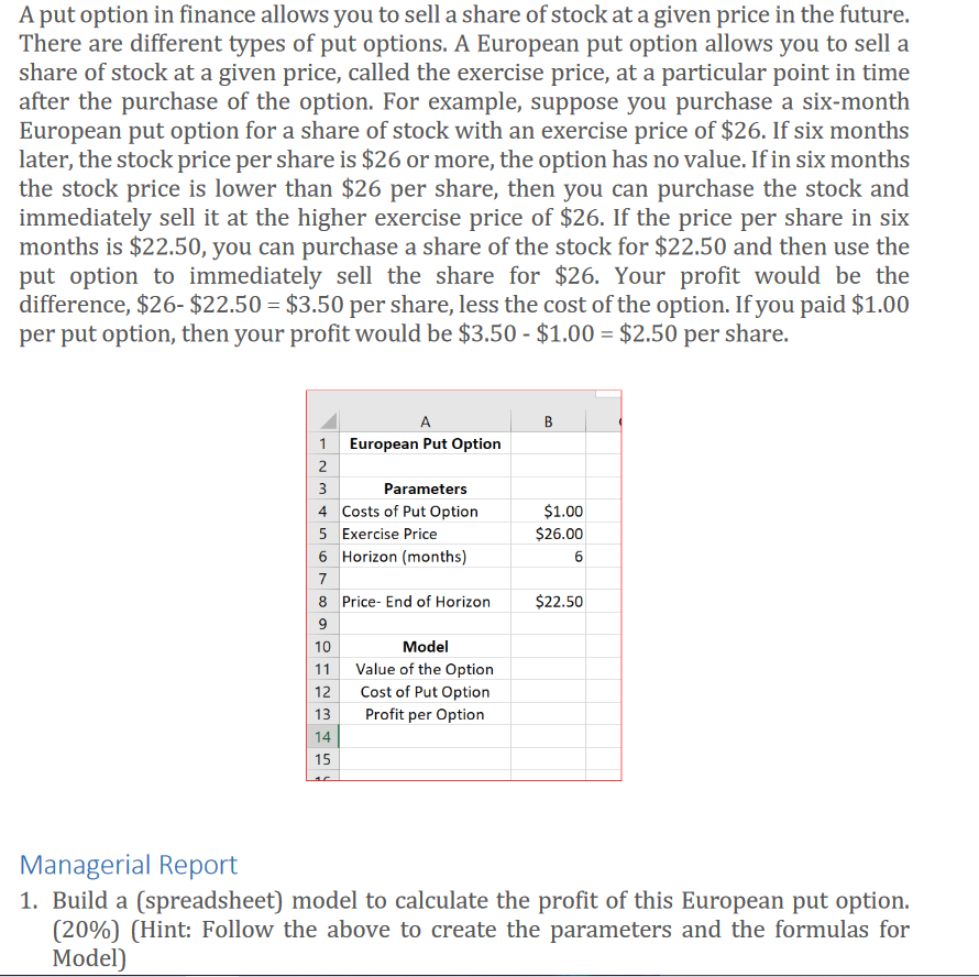 Please help me answer on excel w managerial report. WILL GIVE INSTANT