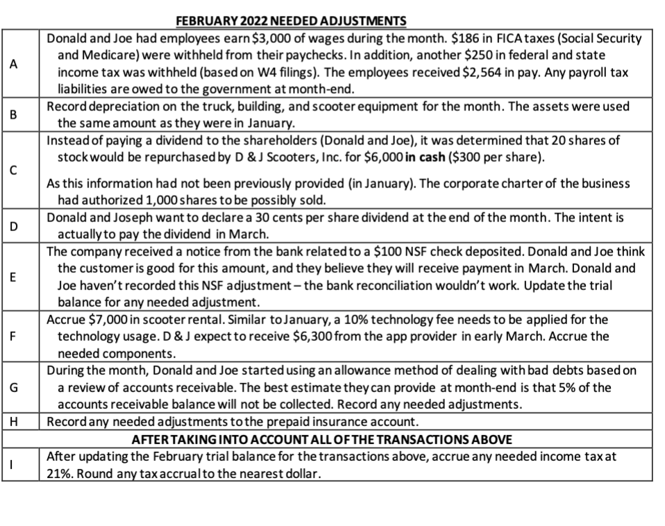 All you have to do it using A through I. Do