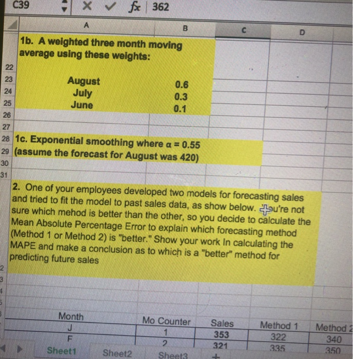 in row 4 below 6 1. Industrial pump sales Month January February
