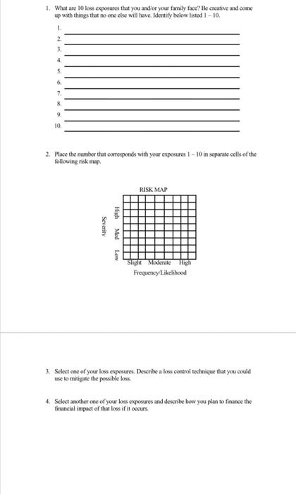 risk mangmanet classplease make sure that answers is diffrent than the ones