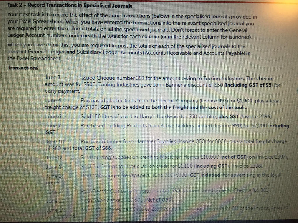 a narration for each entry. Please note you are NOT required to