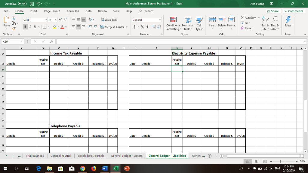 to first Transfer the Opening Inventory to the P&L Summary Account; and