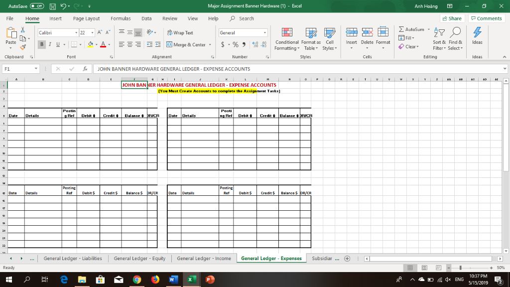 Banner for your accounting services for June 2019. The invoice you sent