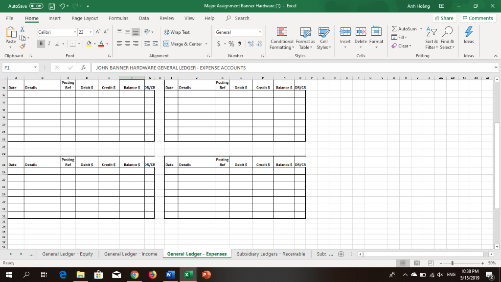 including GST was $4,400. The charges have not yet been accounted for.