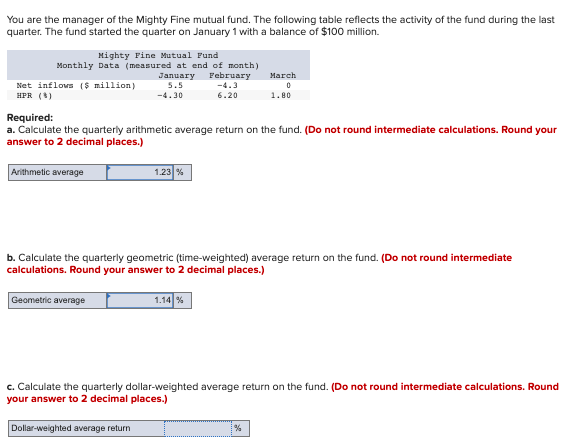 A and B is correct. I need help solving c. You