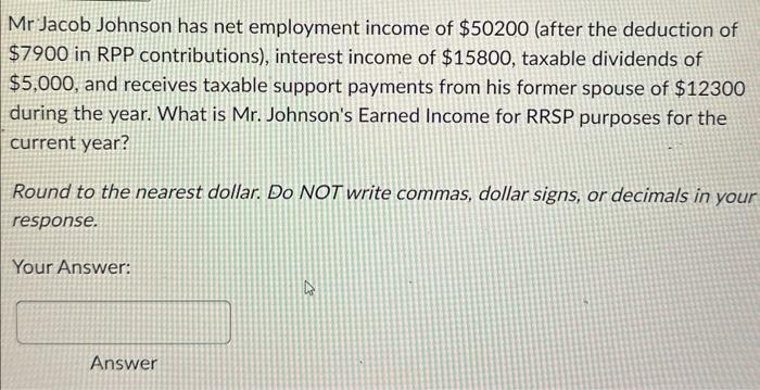 based on Canada. answer me step by step please. Asap Mr Jacob