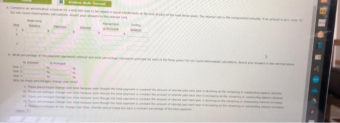 please format answers to the table provided with explanation if can V