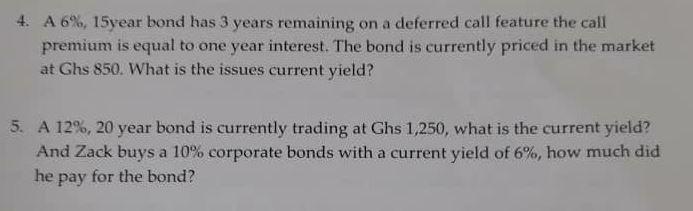 please answer carefully other wise I will give downvote 4. A 6%,